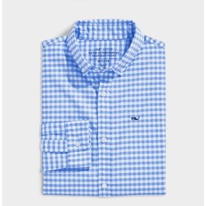 Vineyard Vines OTG on the go Performance Cotton Gingham Shirt